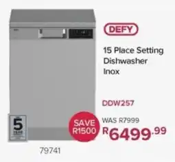 Hirsch's Defy 15 Place Setting Dishwasher Inox offer