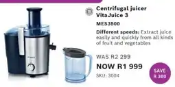Hirsch's Bosch Centrifugal Juicer Vita Juice 3 offer