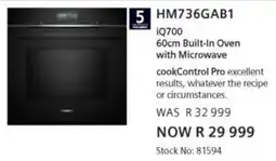 Hirsch's Siemens Built-In Oven with Microwave offer