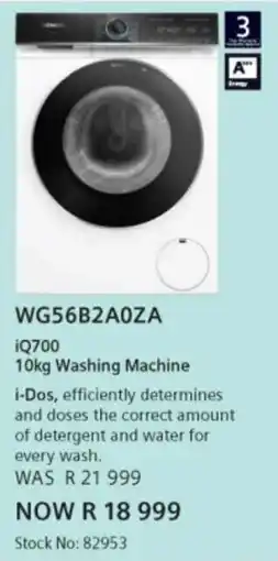 Hirsch's Siemens Washing Machine offer
