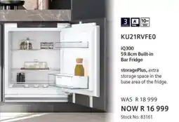 Hirsch's Siemens Built-in Bar Fridge offer