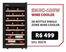 Hirsch's SnoMaster 28 bottle single zone wine cooler offer