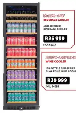 Hirsch's SnoMaster upright beverage cooler offer