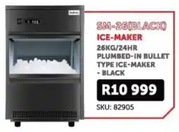 Hirsch's SnoMaster plumbed-in bullet type ice-maker offer