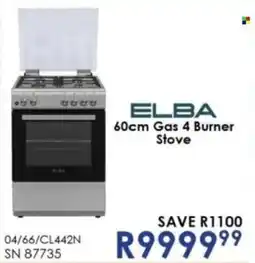 Hirsch's Elba Gas 4 Burner Stove offer