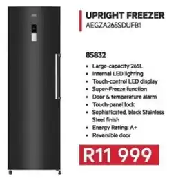 Hirsch's AEG Upright Freezer offer