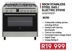 Hirsch's AEG stainless steel gas/ electric stove offer