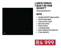 Hirsch's AEG ceran built-in hob schott offer