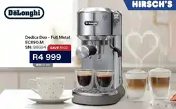 Hirsch's DeLonghi Dedica Duo Full Metal offer