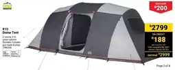 Builders Superstore Camp Master 810 Dome Tent offer