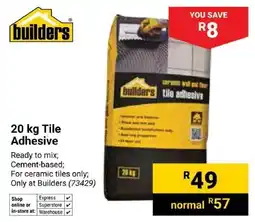 Builders Superstore Builders Tile Adhesive offer