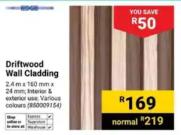 Builders Superstore Edge Driftwood Wall Cladding offer