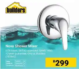 Builders Superstore Builders Nova Shower Mixer offer