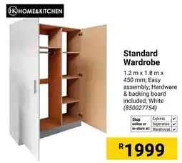 Builders Superstore Home&Kitchen Standard Wardrobe offer