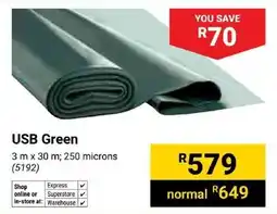 Builders Superstore USB Green offer