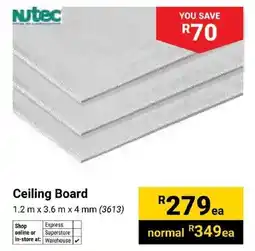Builders Superstore Nutec Ceiling Board offer