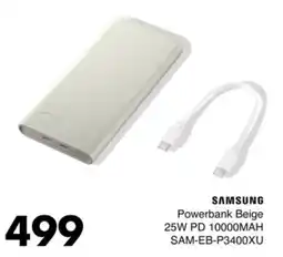 Save Hyper Samsung Powerbank Beige 25W PD 10000mAh offer