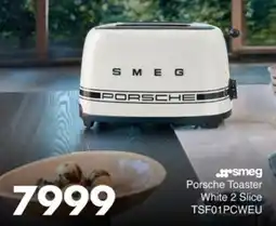 Save Hyper Smeg Porsche Toaster White 2 Slice offer