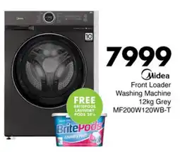 Save Hyper Midea Front Loader Washing Machine Grey offer