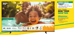 House & Home Hisense 75" QLED 4K Smart TV offer