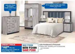 OK Furniture Julia Headboard & Pedestals offer