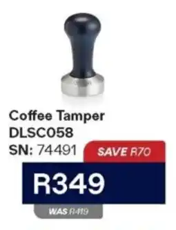 Hirsch's DeLonghi Coffee Tamper offer