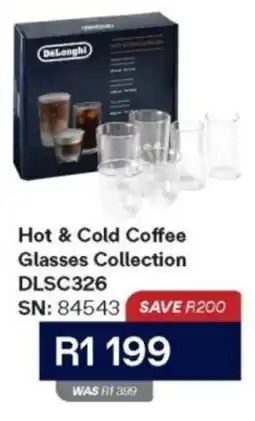 Hirsch's DeLonghi Hot & Cold Coffee Glasses Collection offer