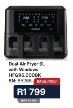 Hirsch's Kenwood Dual Air Fryer with Windows offer