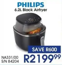 Hirsch's PHILIPS Black Airfryer offer