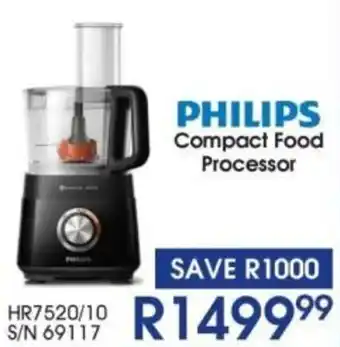 Hirsch's PHILIPS Compact Food Processor offer
