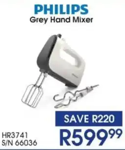 Hirsch's PHILIPS Grey Hand Mixer offer