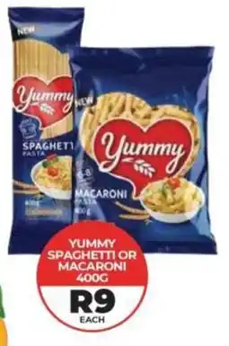 1UP Yummy spaghetti or macaroni offer