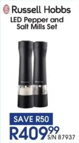 Hirsch's Russell Hobbs LED Pepper and Salt Mills Set offer