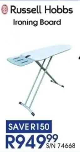 Hirsch's Russell Hobbs Ironing Board offer