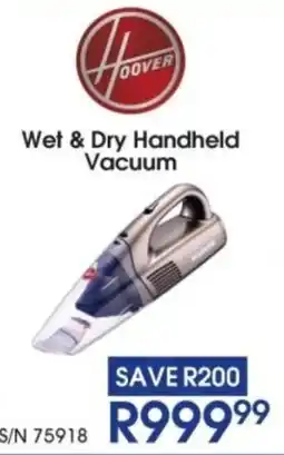Hirsch's Hoover Wet & Dry Handheld Vacuum offer