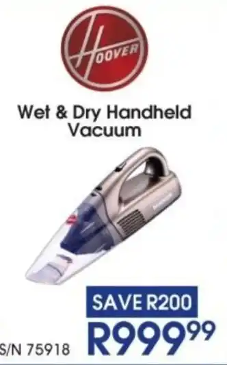 Hirsch's Hoover Wet & Dry Handheld Vacuum offer