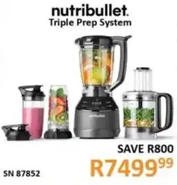 Hirsch's Nutribullet Triple Prep System offer