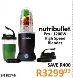Hirsch's Nutribullet Pro+ 1200W High Speed Blender offer