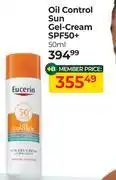 Dis-Chem Eucerin Oil Control Sun Gel Cream SPF50+-50ml offer