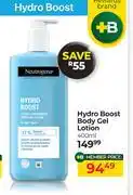 Dis-Chem Neutrogena Hydro Boost Body Gel Lotion-400ml offer