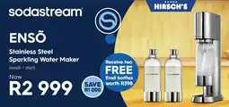 Hirsch's Sodastream Stainless Steel Sparkling Water Maker offer