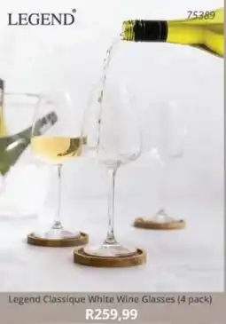Hirsch's Legend Classique White Wine Glasses offer