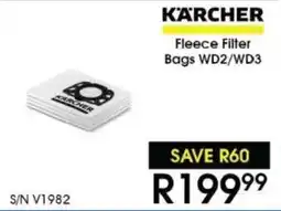 Hirsch's Karcher Fleece Filter Bags WD2/WD3 offer