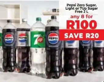 Food Lover's Market Pepsi Zero Sugar, Light or 7Up Sugar Free offer
