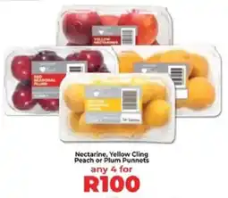 Food Lover's Market Nectarine, Yellow Cling Peach or Plum Punnets offer