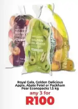 Food Lover's Market Royal Gala, Golden Delicious Apple, Abate Fetel or Packham Pear Econopacks offer
