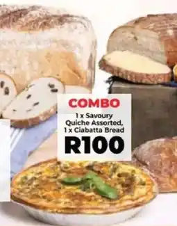 Food Lover's Market Savoury Quiche Assorted and Ciabatta Bread offer