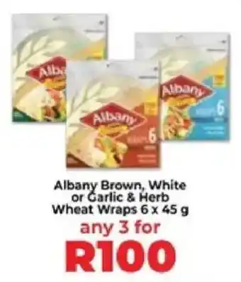 Food Lover's Market Albany Brown, White or Garlic & Herb Wheat Wraps offer