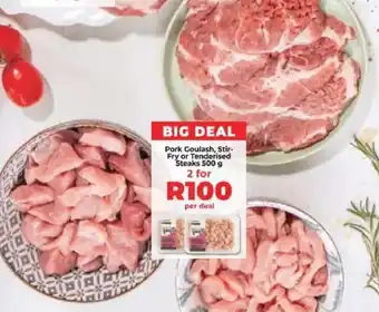 Food Lover's Market Pork Goulash, Stir-Fry or Tenderised Steaks offer