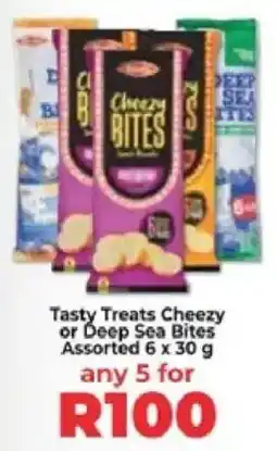 Food Lover's Market Tasty Treats Cheezy or Deep Sea Bites Assorted offer